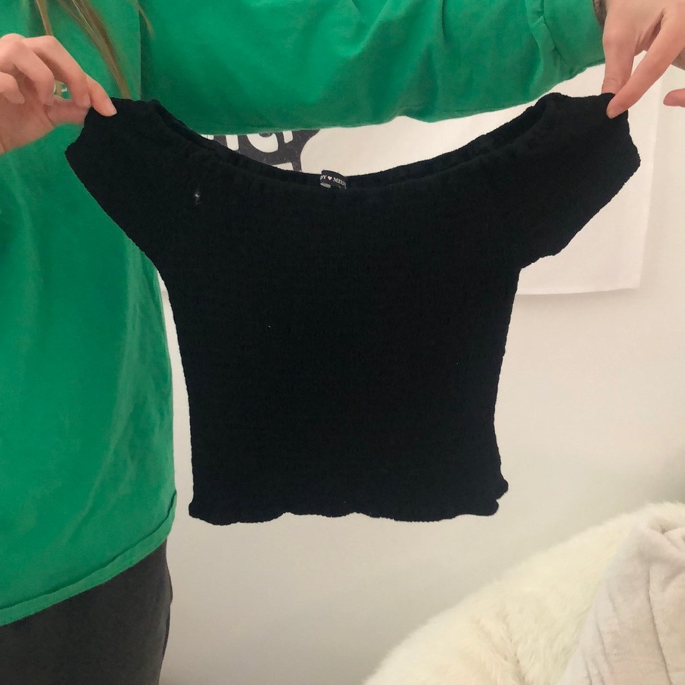 stretchy off the shoulder top